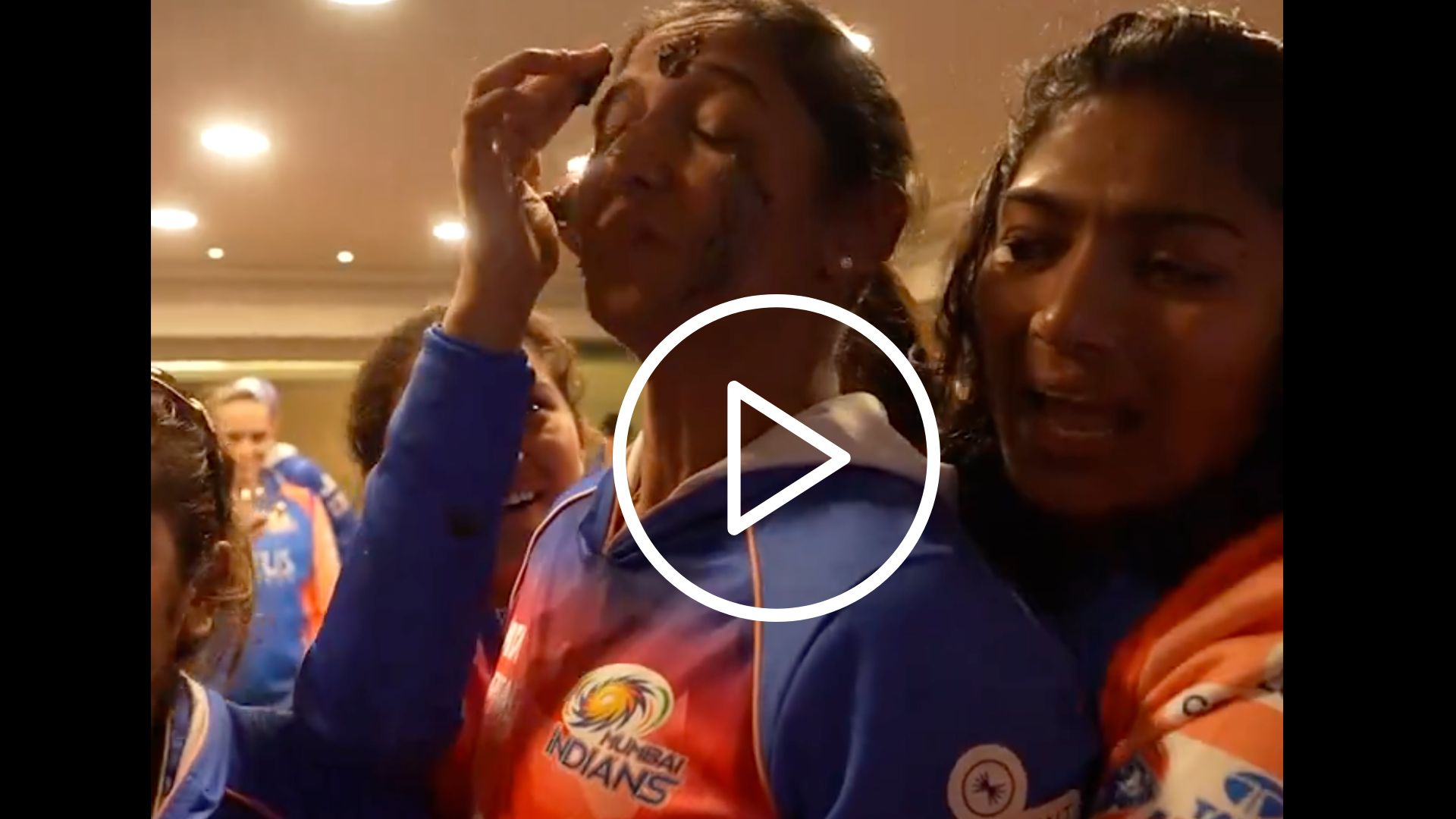 [Watch] Mumbai Indians' Special Celebration For Captain Harmanpreet Kaur’s Birthday 